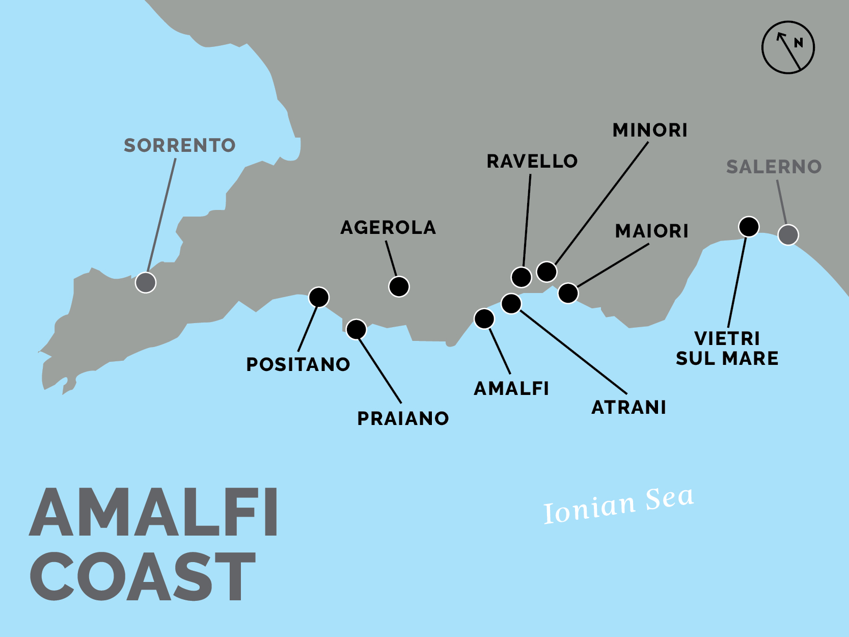 travel time from naples train station to positano